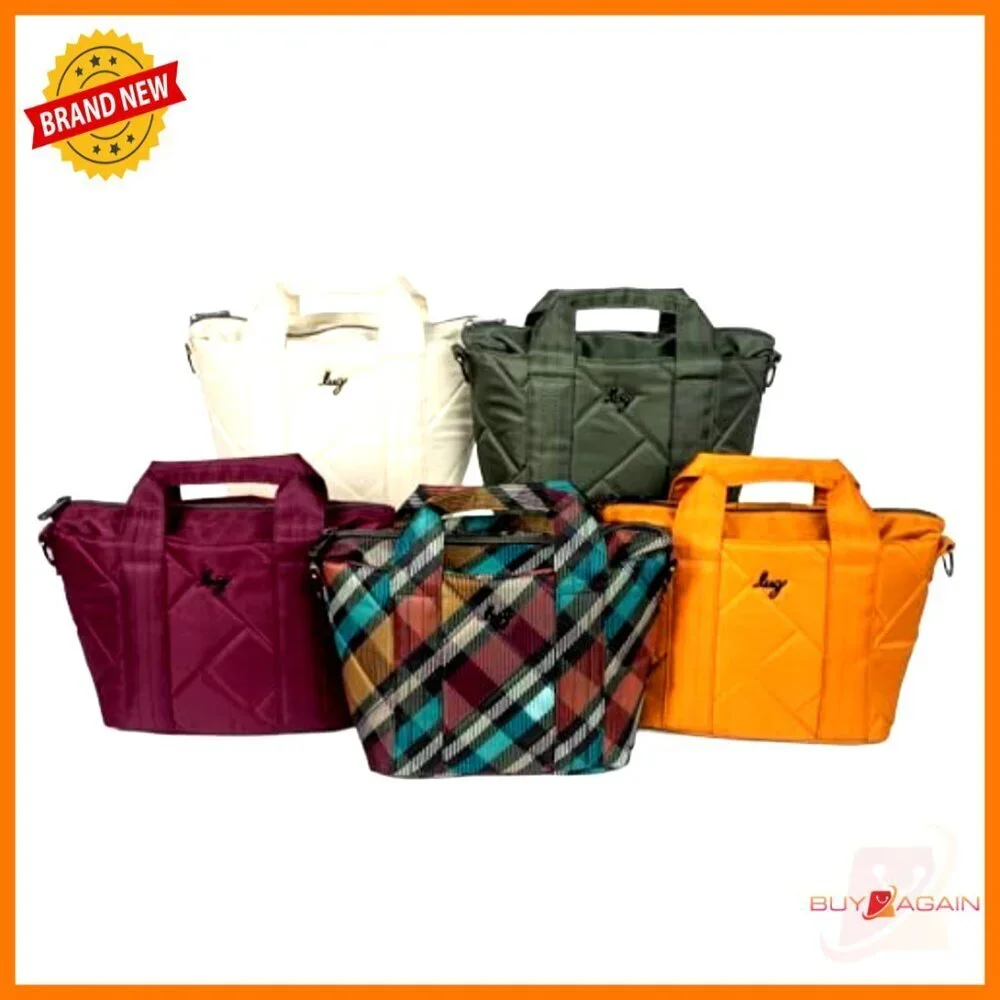 Mini Crossbody Bag with Multiple Pockets, Removable Strap, Polyester
